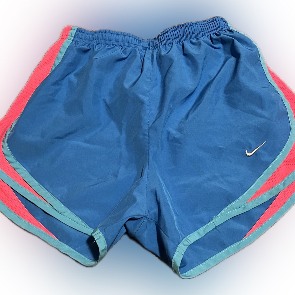 Nike Dri-Fit Running Shorts XS Blue & Pink Excellent Condition